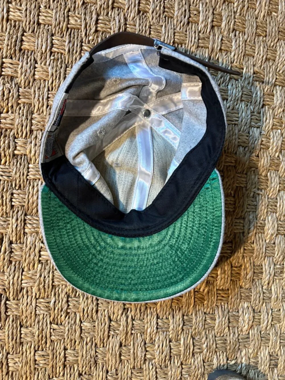 NWOT  Ebetts Field Flannel authentic wool flannel NY ball cap in h. grey